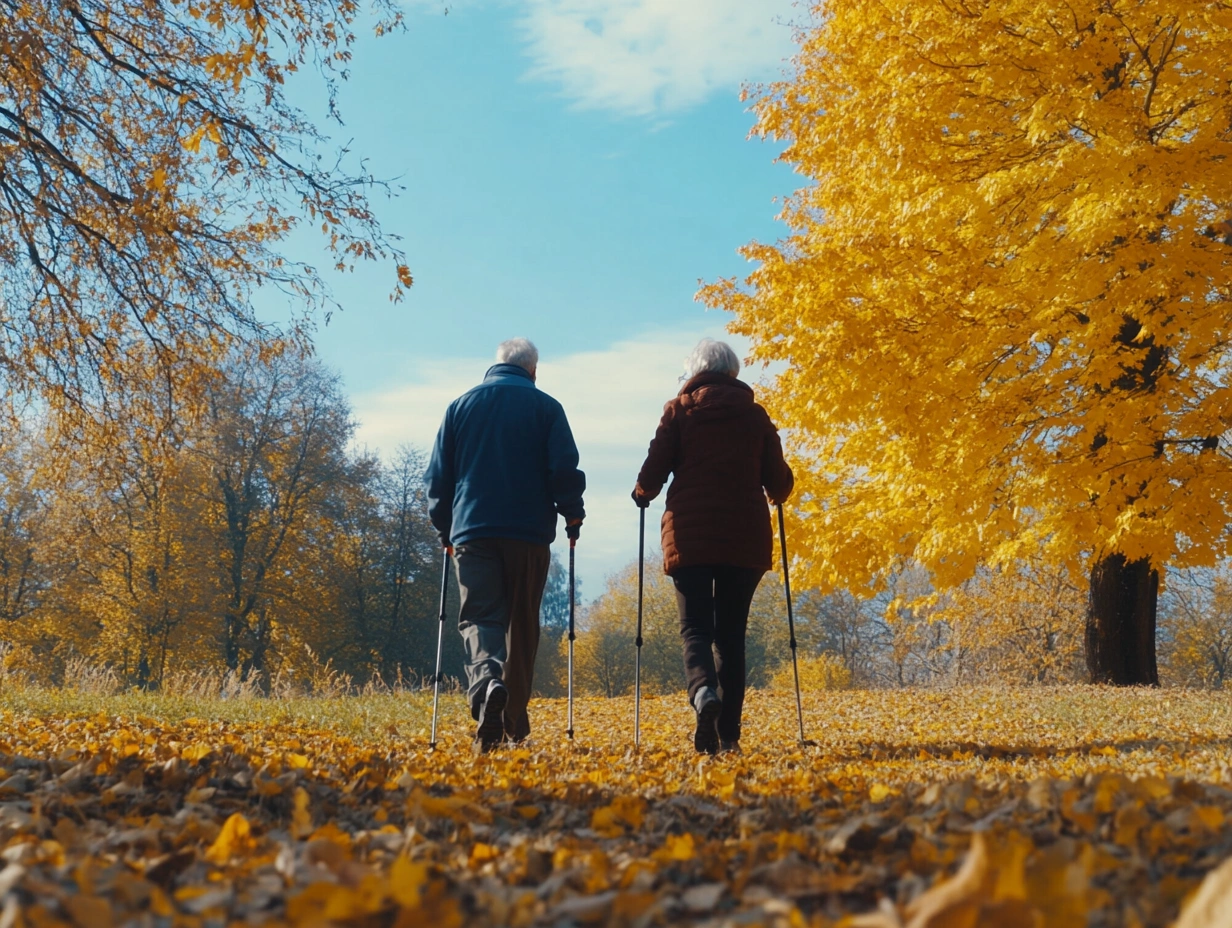 Скандинавська ходьба в парку